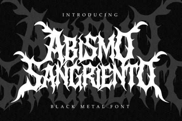Abismo Sangriento: A Brutal Blackletter Font for Editorial Impact