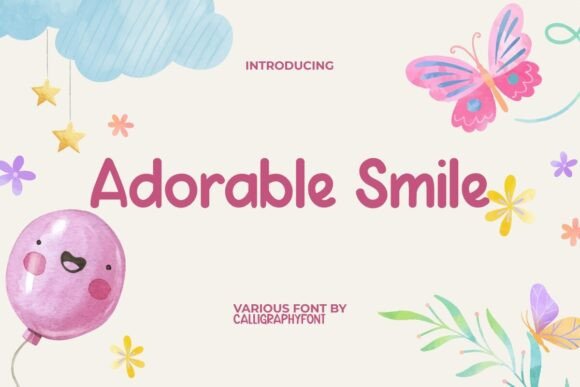 Adorable Smile Font: Cheerful Typography for Makers