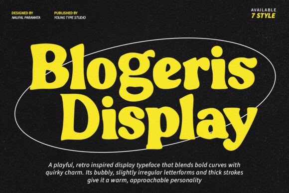 Blogeris Display: The Perfect Retro Typeface for Handmade Brands