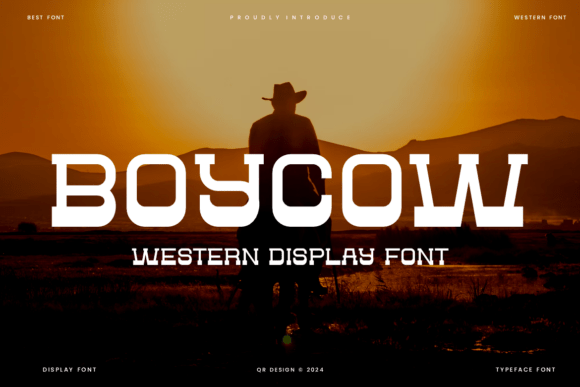 Boycow: A Bold Serif Font for Western Editorial Design