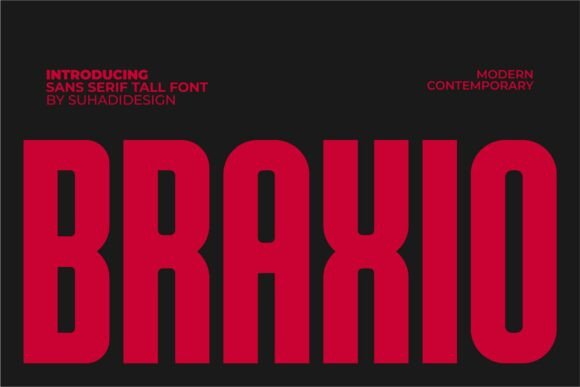 Braxio: A Bold Display Font for Modern Branding