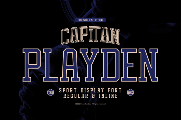 Capitan Playden: A Bold Slab Serif Typeface for Athletic Brands
