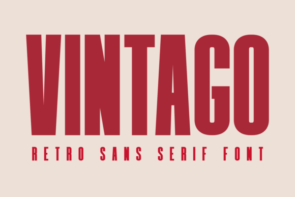 Designing with Vintago: A Bold Retro Sans Serif Typeface