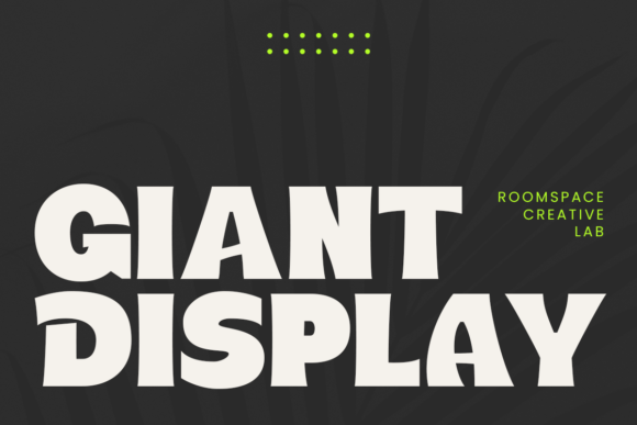 Giant Display: A Bold Sans Serif Typeface for Web Headers