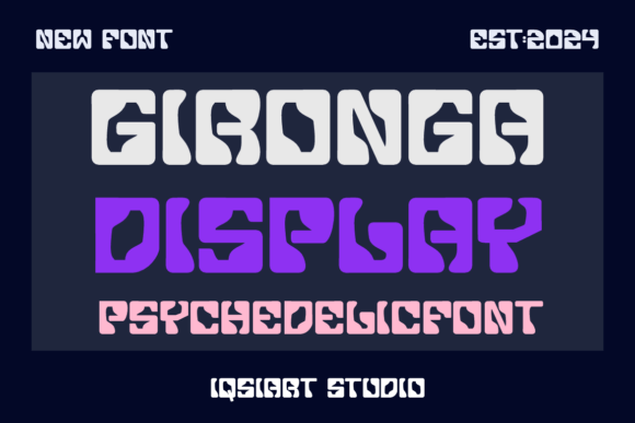 Gironga Display: A Bold Typeface for Retro Campaigns