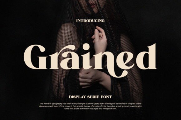 Grained Serif Font for Elegant Branding Projects
