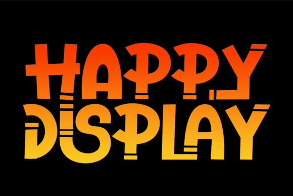 Happy Display: The Cheerful Typeface for Bold Branding