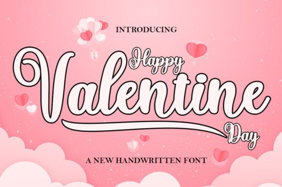 Happy Valentine Day Font: A Retro Script for Web Design