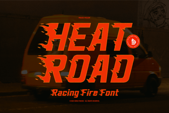 Heat Road: The Fiery Display Font for Bold Makers