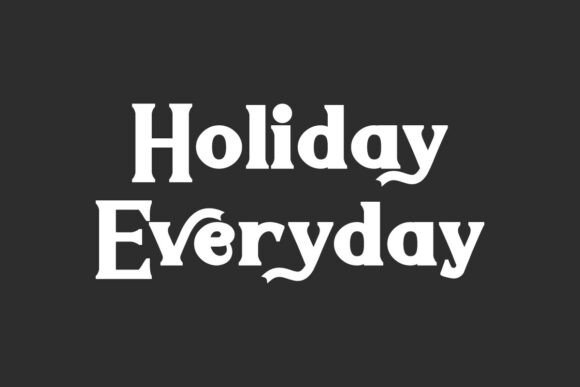 Holiday Everyday: A Serif Font for Modern Branding