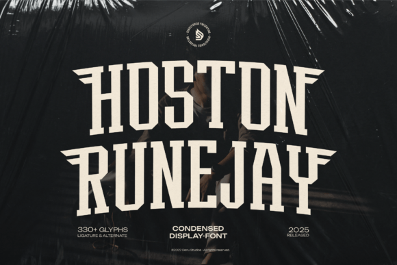 Hoston Runejay Condensed Display: A Bold Slab Serif for Editors