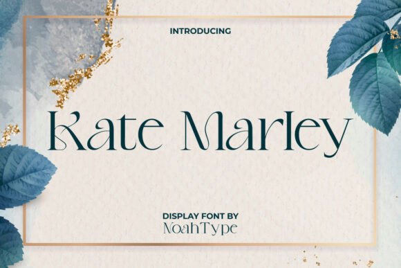 Kate Marley: The Elegant Serif Font for Makers