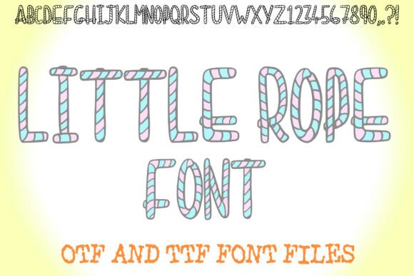 Little Rope: A Playful Display Font for Web Headers