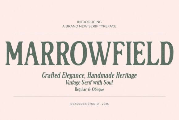 Marrowfield: A Vintage Serif Typeface for Bold Branding