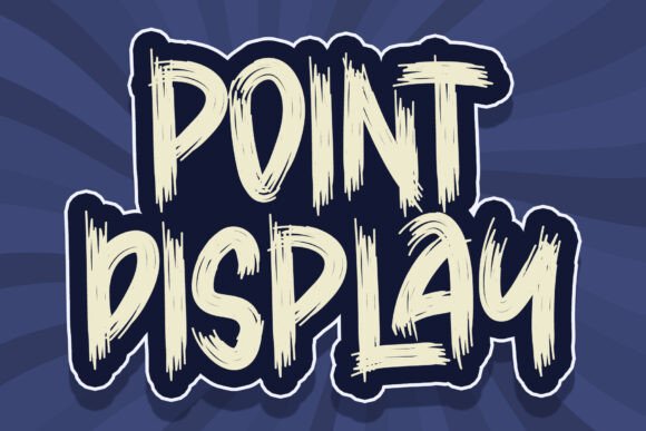 Point Display Font for Modern Web Design