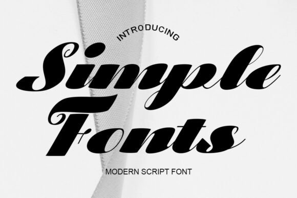 Simlpe Fonts: A Modern Script Typeface for Branding
