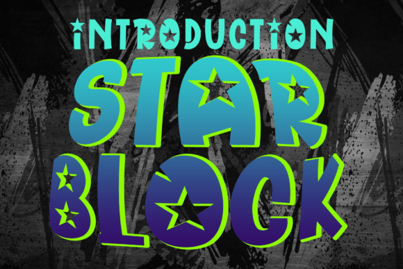 Star Block Font: A Unique Display Typeface for Makers