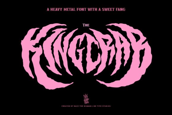 The King Crab Font: Heavy Metal Style for Bold Brands