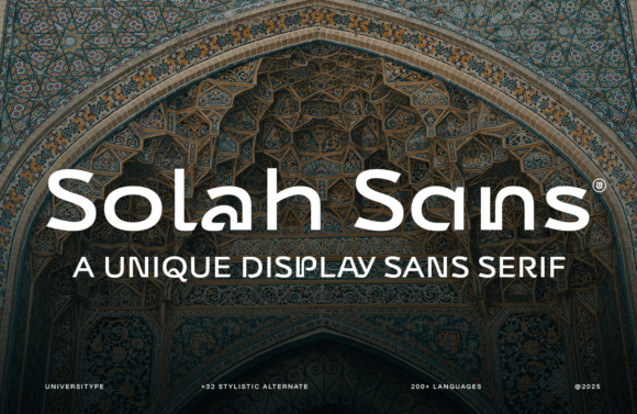 Ut Solah Sans: A Modern Typeface for Editorial Design