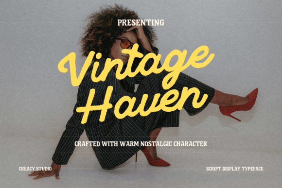 Vintage Haven: A Script Typeface for Editorial Warmth
